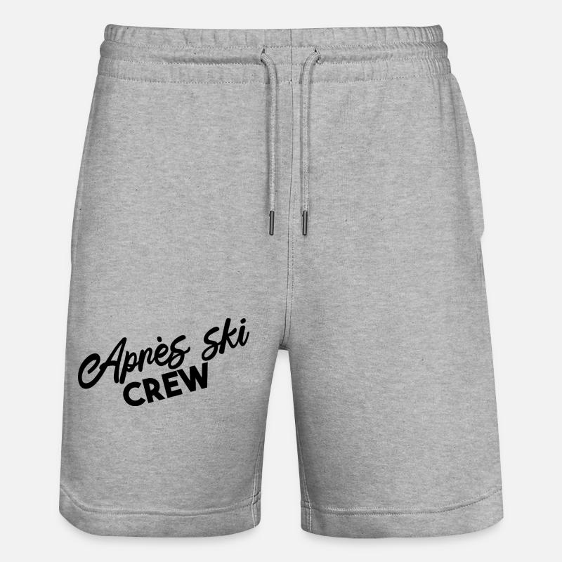 L’équipage APRÈS Ski - Short de jogging bio TRAINER Stanley/Stella unisexe - gris chiné