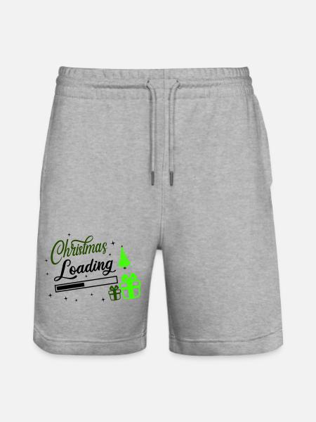 Christmas Loading - Stanley/Stella Trainer Unisex Organic Jogging Shorts - heather grey