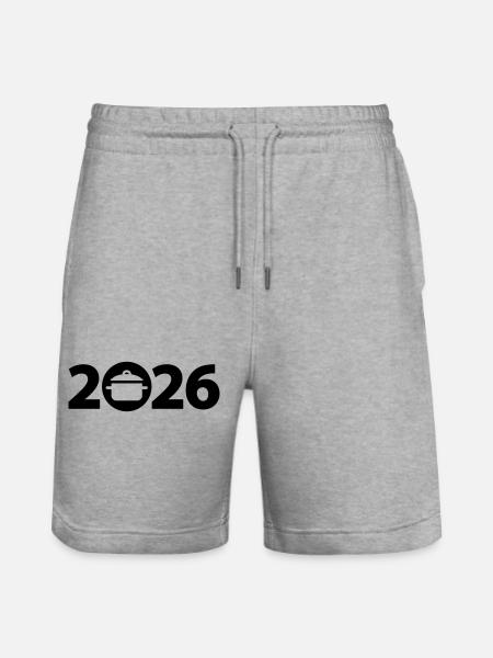 Chef 2026, Chef 2026, Restaurateur 2026 - Stanley/Stella Trainer Unisex Organic Jogging Shorts - heather grey