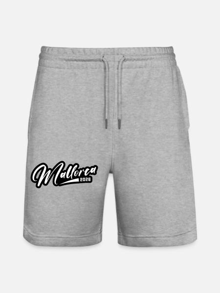 Mallorca 2026 lettering - Stanley/Stella Trainer Unisex Organic Jogging Shorts - heather grey