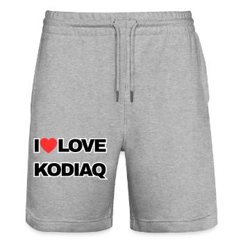 J’adore KODIAQ - Short de jogging bio TRAINER Stanley/Stella unisexe - gris chiné - Devant - Nik (191cm) & Marisol (170cm)