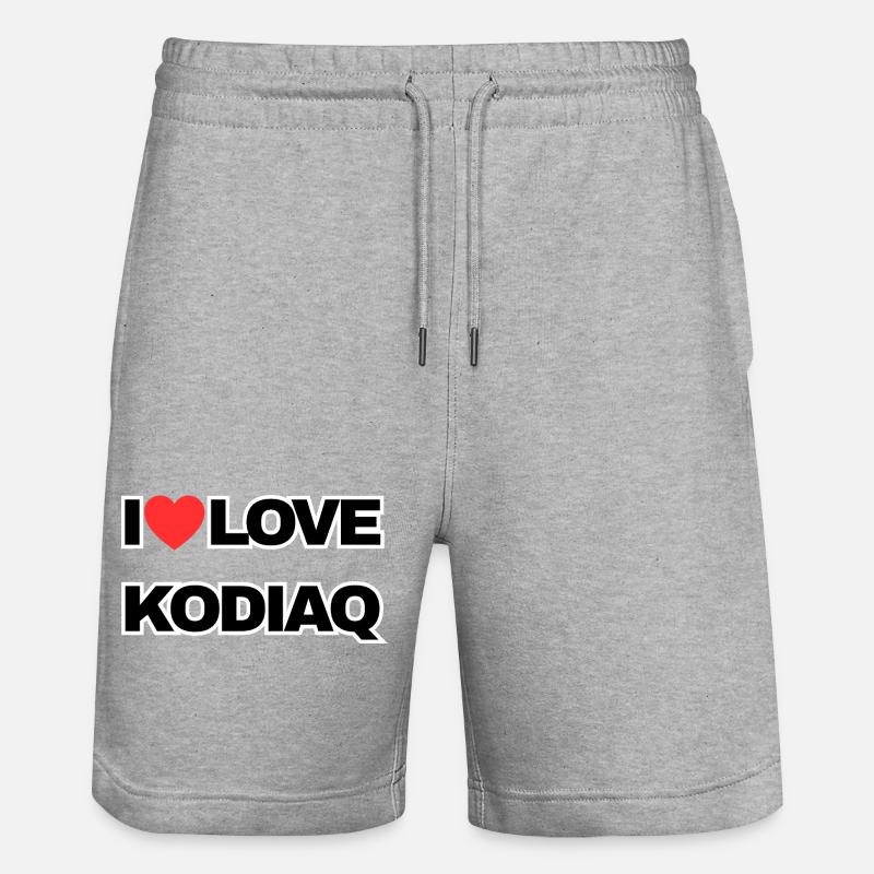 J’adore KODIAQ - Short de jogging bio TRAINER Stanley/Stella unisexe - gris chiné