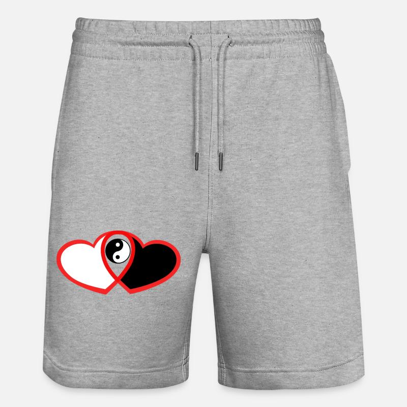 Amour sans être - Short de jogging bio TRAINER Stanley/Stella unisexe - gris chiné