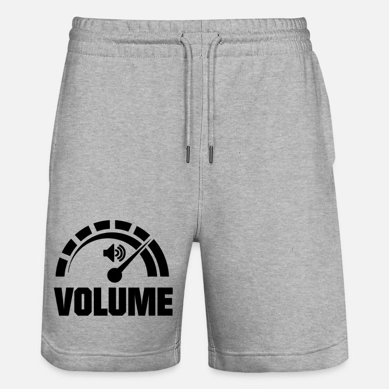 Volume knob pointer - Stanley/Stella Trainer Unisex Organic Jogging Shorts - heather grey