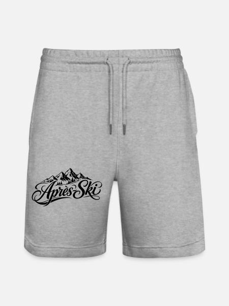 Après-ski lettering - Stanley/Stella Trainer Unisex Organic Jogging Shorts - heather grey