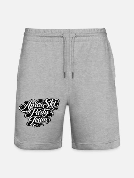 Après Ski Party Team - Stanley/Stella Trainer Unisex Organic Jogging Shorts - heather grey