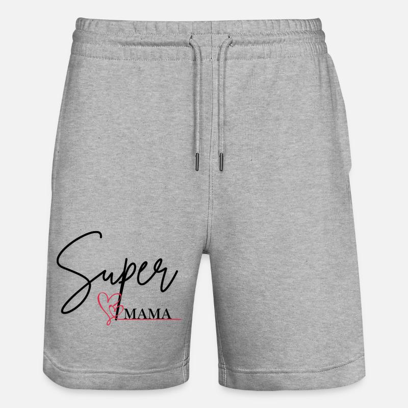 Super Maman - Short de jogging bio TRAINER Stanley/Stella unisexe - gris chiné