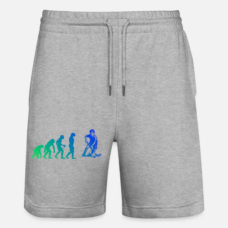 Déclaration pour tout le floorball - Short de jogging bio TRAINER Stanley/Stella unisexe - gris chiné