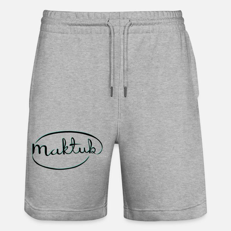 MakeKita Mint Script - Short de jogging bio TRAINER Stanley/Stella unisexe - gris chiné