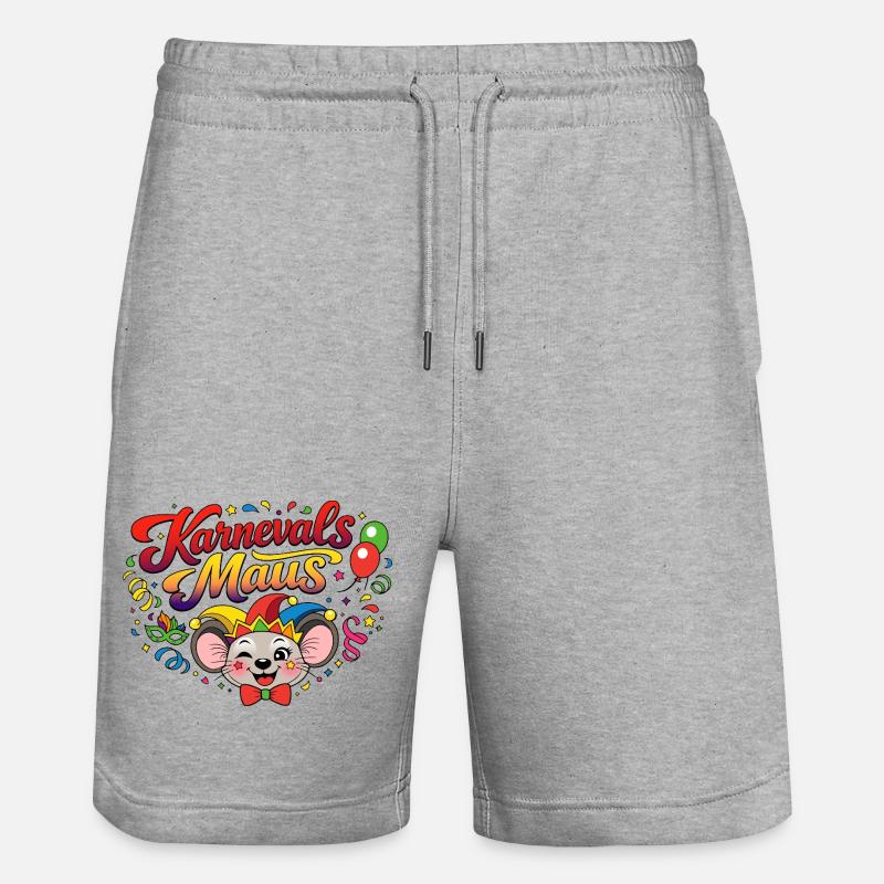 Costume de la souris de carnaval - Short de jogging bio TRAINER Stanley/Stella unisexe - gris chiné