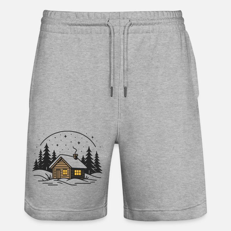 Cabane au clair de lune - Short de jogging bio TRAINER Stanley/Stella unisexe - gris chiné