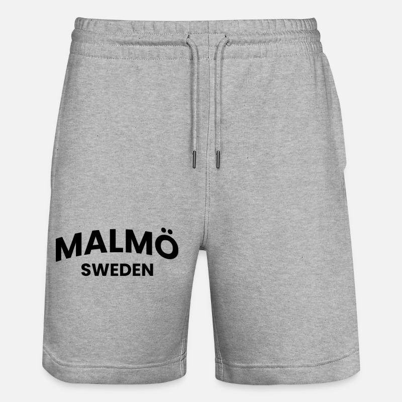 Malmö Suède - Short de jogging bio TRAINER Stanley/Stella unisexe - gris chiné