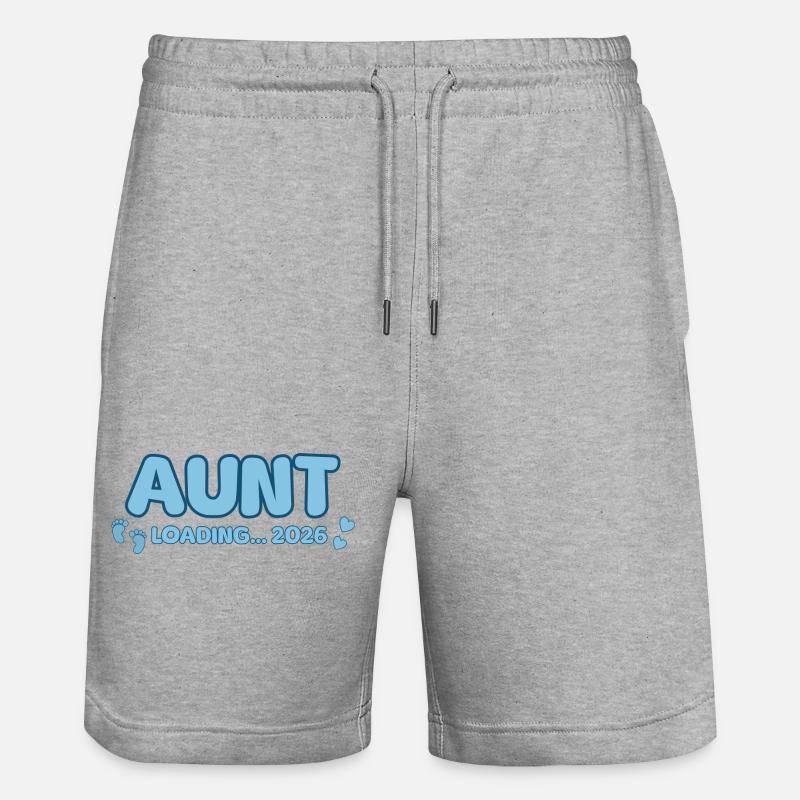 Aunt Loading 2026 - Stanley/Stella Unisex Bio Joggingshorts Trainer  - Grau meliert