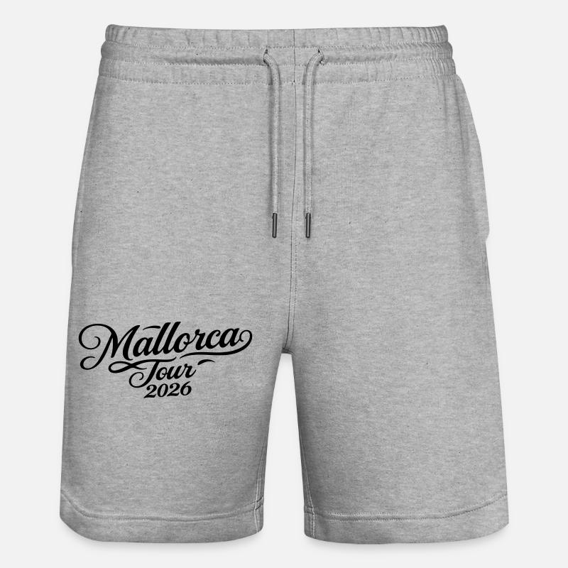 Tournée de Majorque 2026 - Short de jogging bio TRAINER Stanley/Stella unisexe - gris chiné