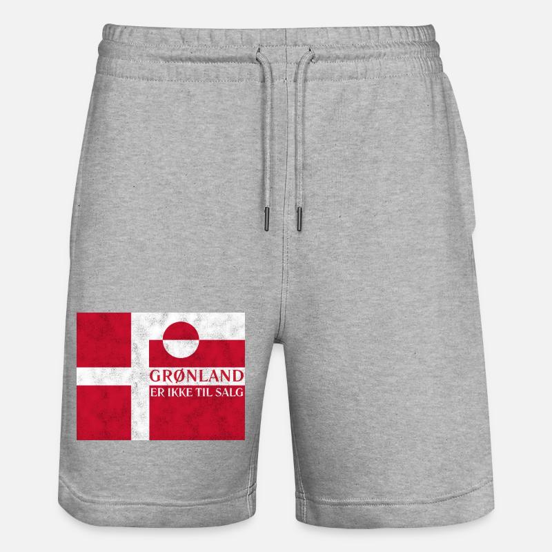 Grønland Ikke Til Salg - Short de jogging bio TRAINER Stanley/Stella unisexe - gris chiné