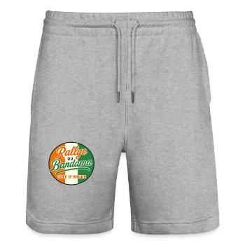 Rallye du Bandama RCI - Short de jogging bio TRAINER Stanley/Stella unisexe - gris chiné - Devant - Nik (191cm) & Marisol (170cm)