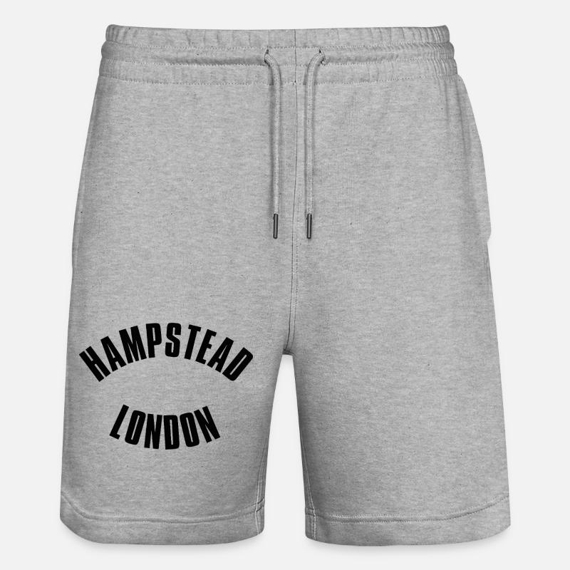 Timbre de Londres de Hampstead - Short de jogging bio TRAINER Stanley/Stella unisexe - gris chiné