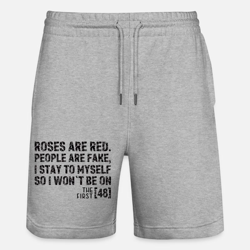 Citation de Dark Mind Isolé - Short de jogging bio TRAINER Stanley/Stella unisexe - gris chiné