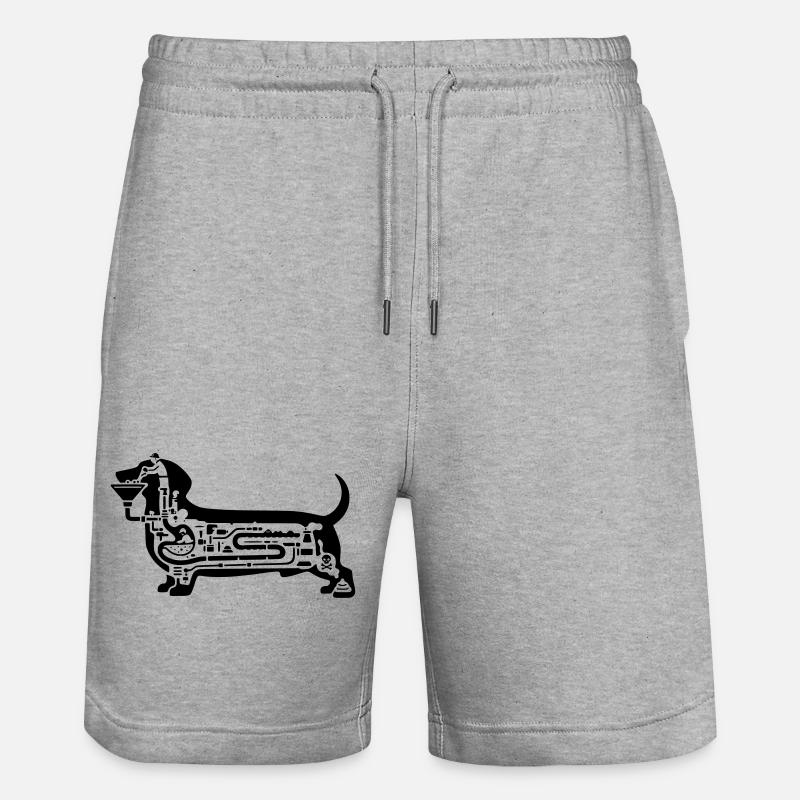 Art digestif du teckel - Short de jogging bio TRAINER Stanley/Stella unisexe - gris chiné