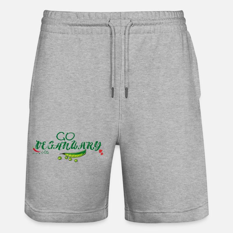 Adoptez un janvier végan - Short de jogging bio TRAINER Stanley/Stella unisexe - gris chiné