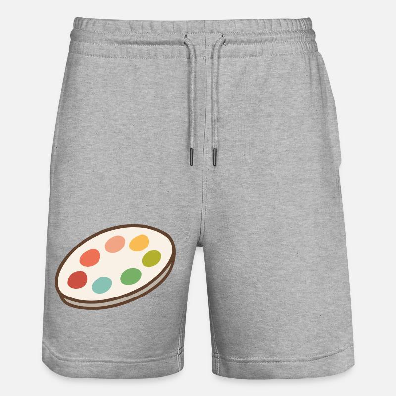 Palette éclatante d'inspiration - Short de jogging bio TRAINER Stanley/Stella unisexe - gris chiné