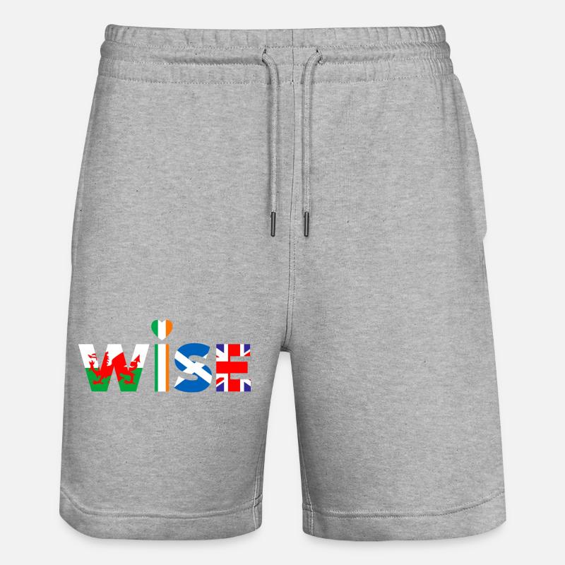 Weise - Stanley/Stella Unisex Bio Joggingshorts Trainer - Grau meliert