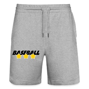Baseball - Sport - Short de jogging bio TRAINER Stanley/Stella unisexe - gris chiné - Devant - Nik (191cm) & Marisol (170cm)