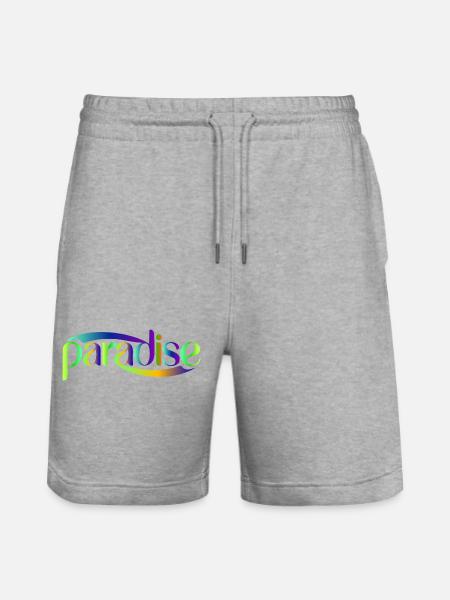 Conception du scénario Paradise Rainbow - Short de jogging bio TRAINER Stanley/Stella unisexe - gris chiné