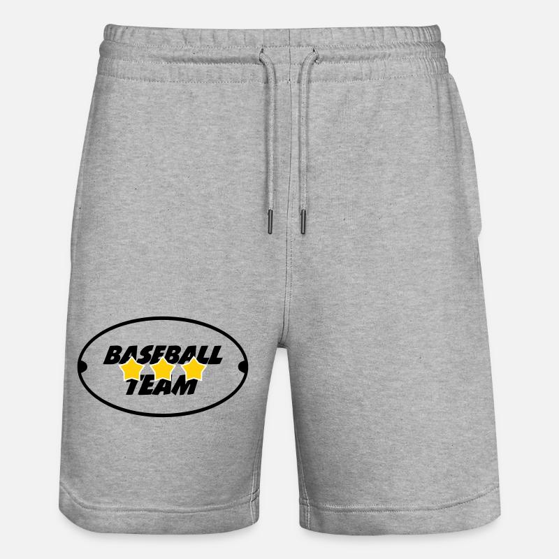 Baseballmannschaft – Sport - Stanley/Stella Unisex Bio Joggingshorts Trainer  - Grau meliert