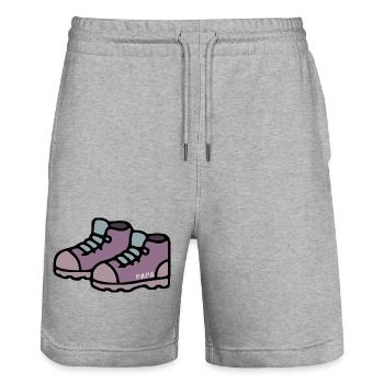 Hiking Hiking Shoes Dad - Stanley/Stella Trainer Unisex Organic Jogging Shorts - heather grey - Front - Nik (191cm) & Marisol (170cm)