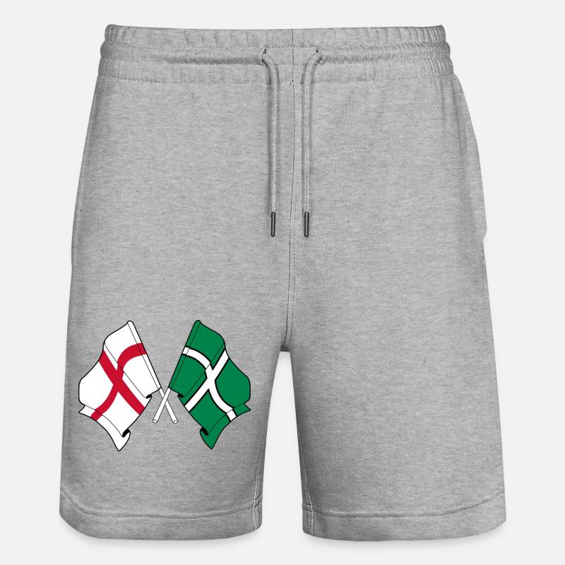 Devon et l’Angleterre croisés - Short de jogging bio TRAINER Stanley/Stella unisexe - gris chiné