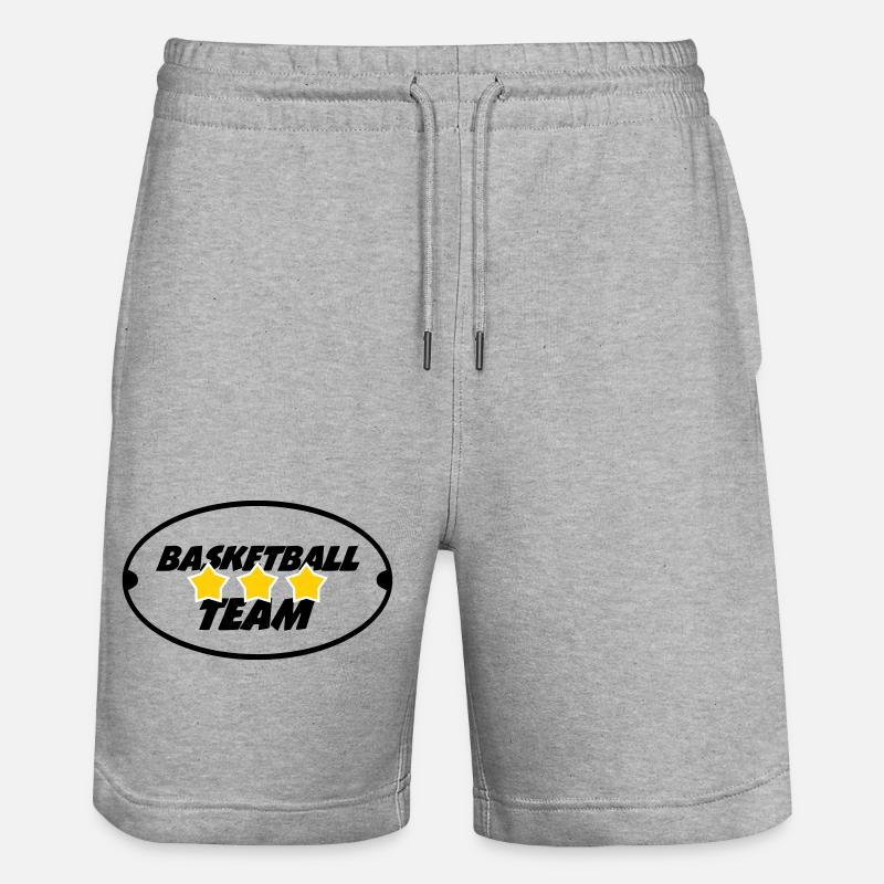 Basketballmannschaft - Stanley/Stella Unisex Bio Joggingshorts Trainer  - Grau meliert