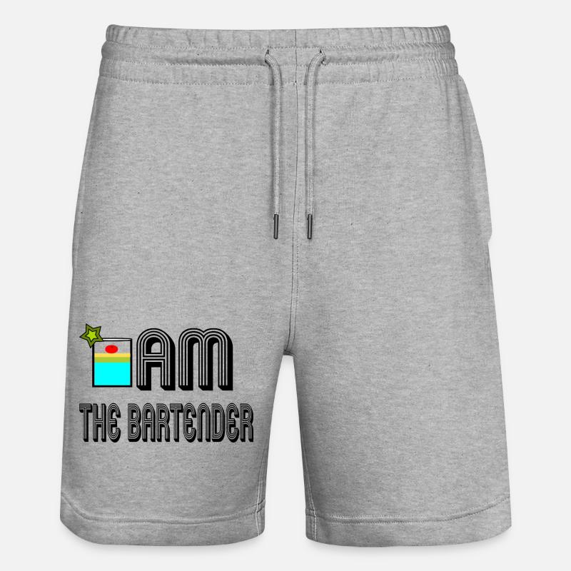 Je suis le barman - Short de jogging bio TRAINER Stanley/Stella unisexe - gris chiné