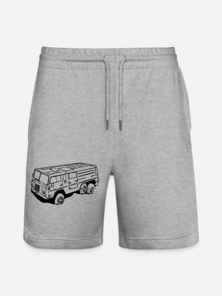TGB13 Longbody - Stanley/Stella Trainer Unisex Organic Jogging Shorts - heather grey