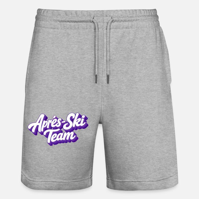 L’équipe de ski APRrès - Short de jogging bio TRAINER Stanley/Stella unisexe - gris chiné