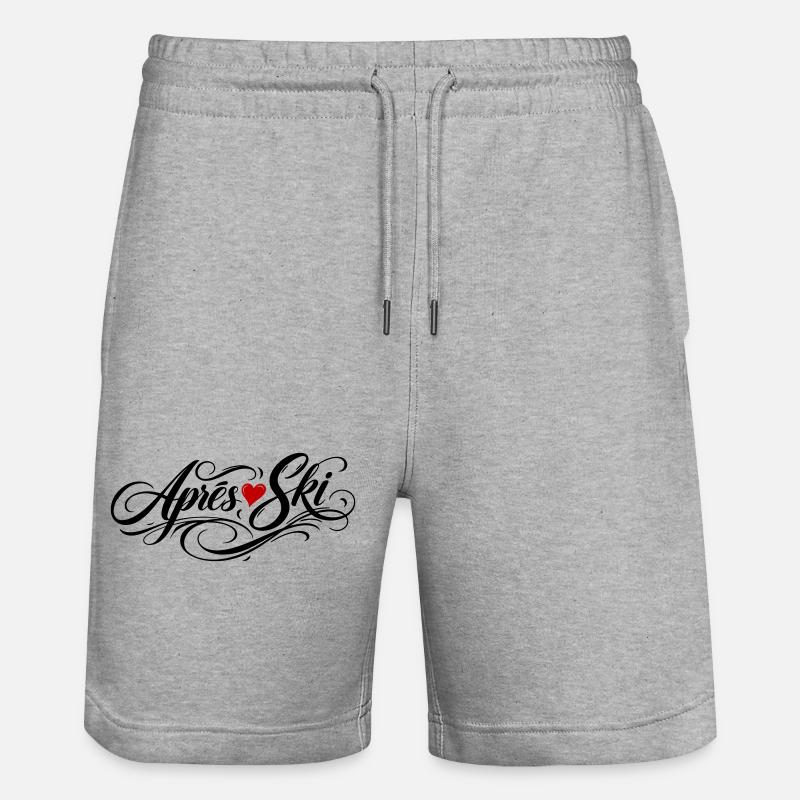 Apres Ski Liebe - Stanley/Stella Unisex Bio Joggingshorts Trainer  - Grau meliert