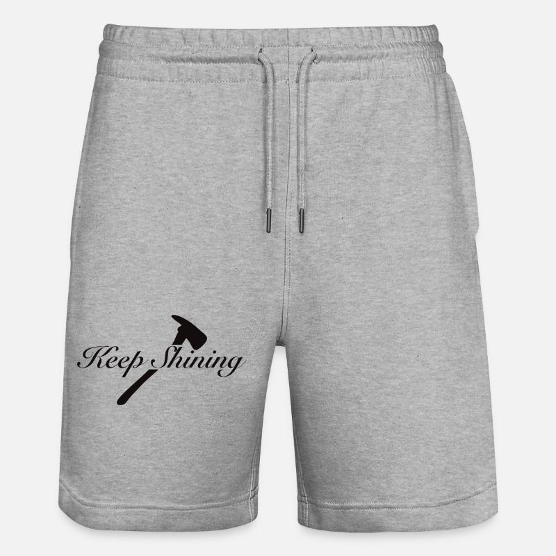 Continue de briller - Short de jogging bio TRAINER Stanley/Stella unisexe - gris chiné