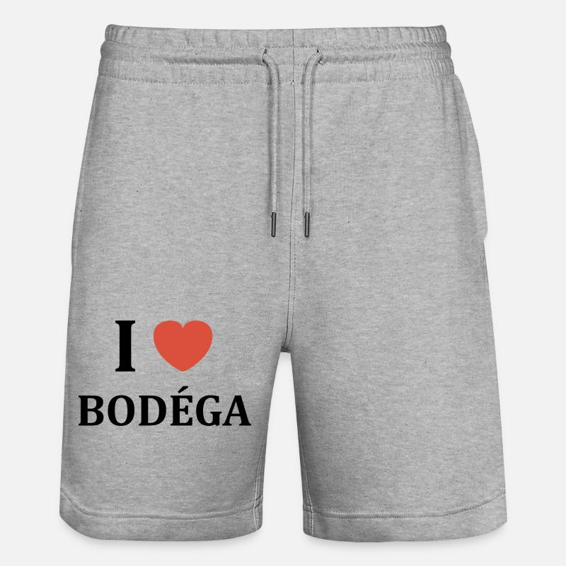 Bodega - Stanley/Stella Unisex Bio Joggingshorts Trainer  - Grau meliert