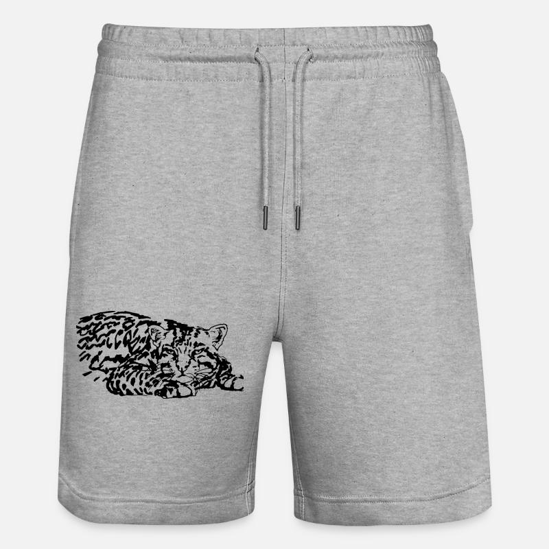 morose - Short de jogging bio TRAINER Stanley/Stella unisexe - gris chiné