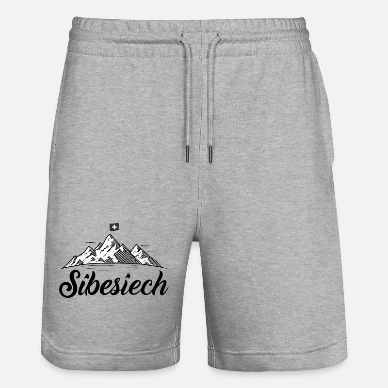 Sibesiech - cooler Typ - Stanley/Stella Unisex Bio Joggingshorts Trainer  - Grau meliert