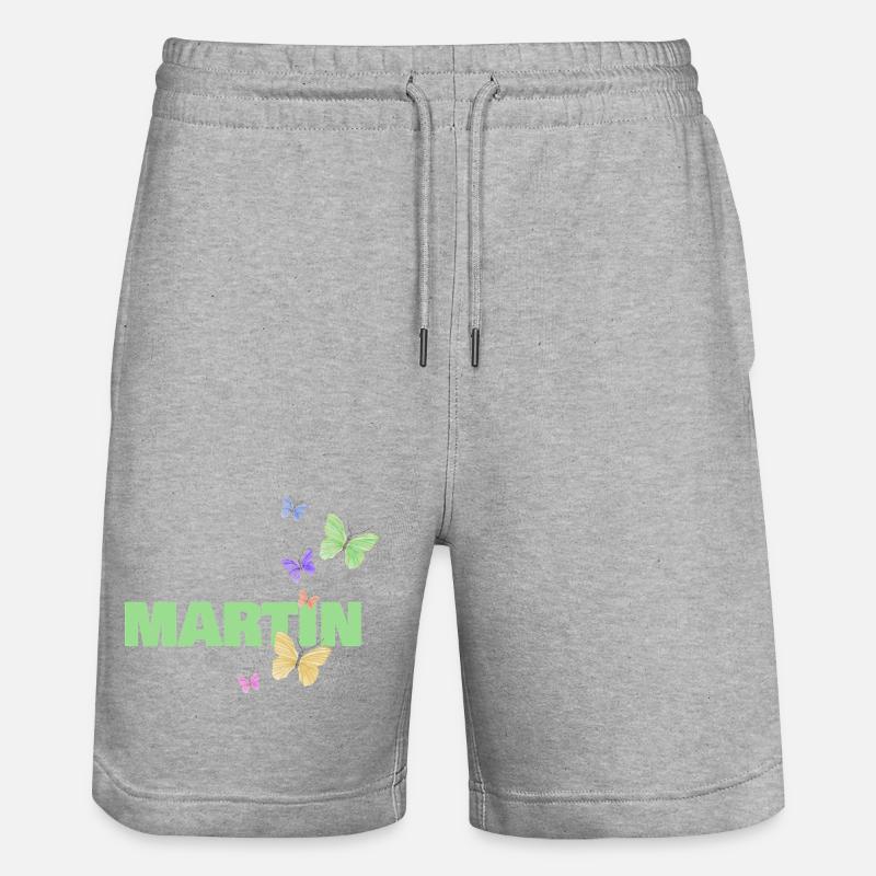 Martin dans le rôle de Martin - Short de jogging bio TRAINER Stanley/Stella unisexe - gris chiné