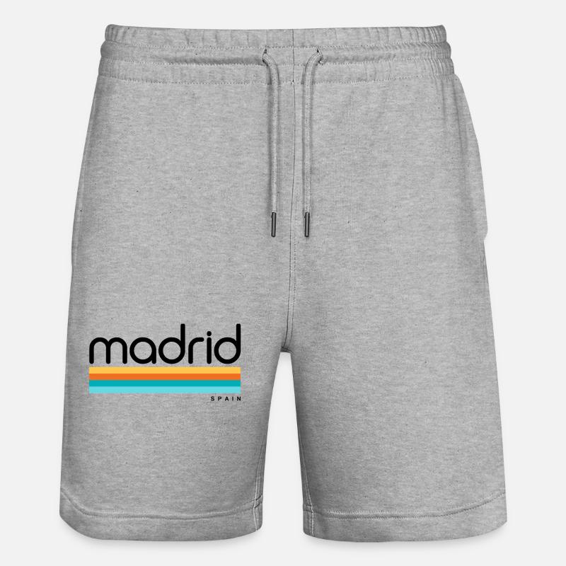 Madrid - Espagne - Espagne - Espagne - Short de jogging bio TRAINER Stanley/Stella unisexe - gris chiné