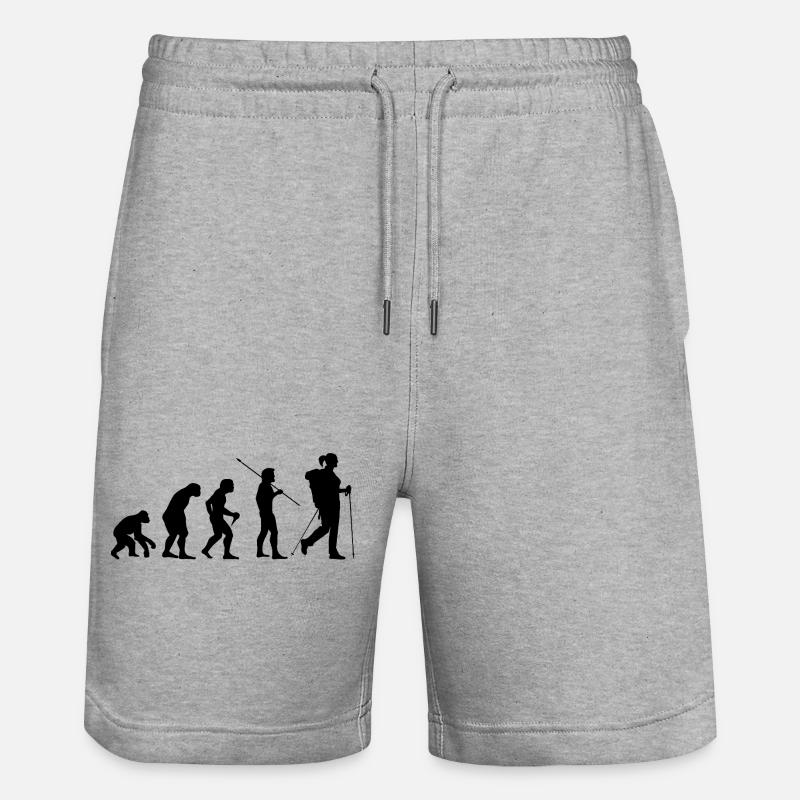 Femme randonneuse Evolution - Short de jogging bio TRAINER Stanley/Stella unisexe - gris chiné