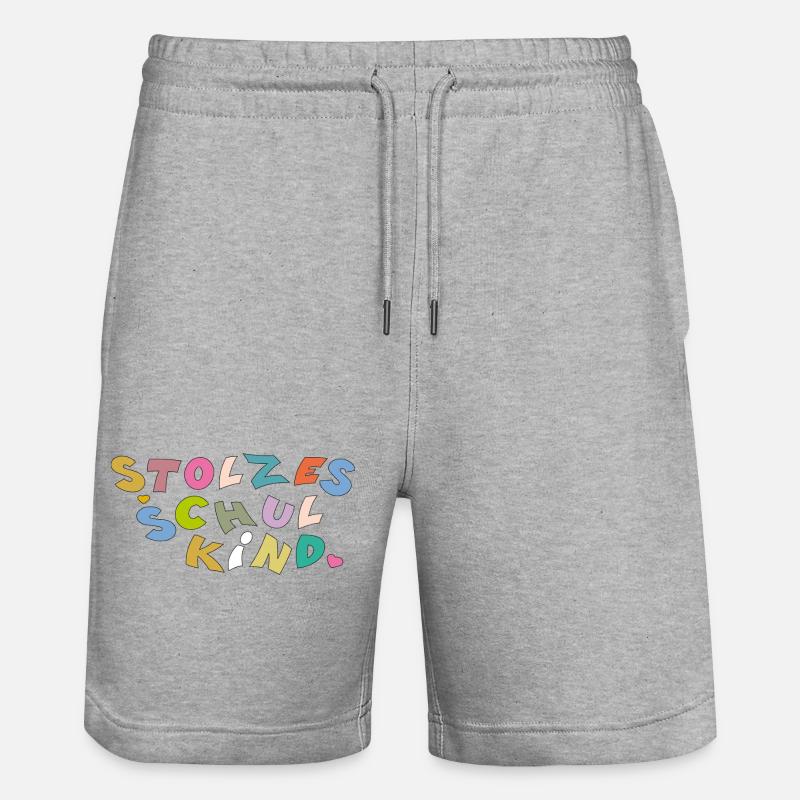 Fier écolier - Short de jogging bio TRAINER Stanley/Stella unisexe - gris chiné