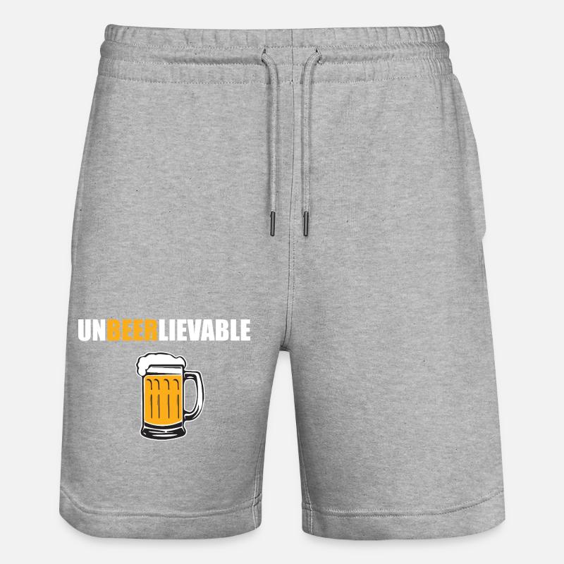 Design drôle incroyable - Short de jogging bio TRAINER Stanley/Stella unisexe - gris chiné