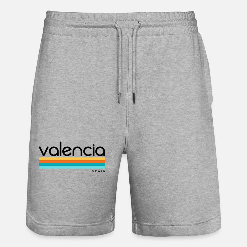Valence - Espagne - Espagne - Espagne - Short de jogging bio TRAINER Stanley/Stella unisexe - gris chiné