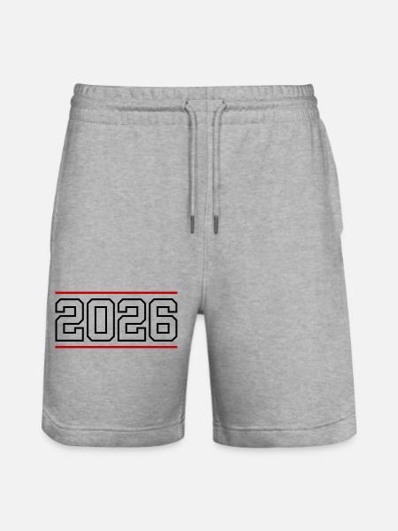2026 Linie - Stanley/Stella Unisex Bio Joggingshorts Trainer - Grau meliert
