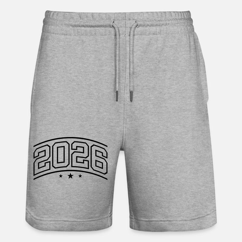 Élément 2026 - Short de jogging bio TRAINER Stanley/Stella unisexe - gris chiné