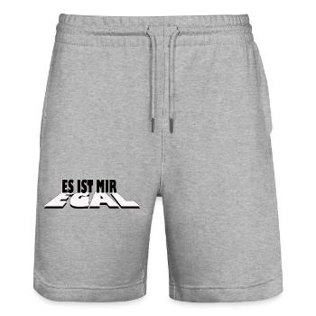 Es ist mir egal - Statement Design - Stanley/Stella Unisex Bio Joggingshorts Trainer  - Grau meliert - Vorne - Nik (191cm) & Marisol (170cm)