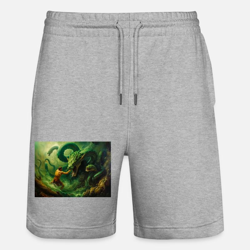 Héraclès combat l’Hydre de Lerne - Short de jogging bio TRAINER Stanley/Stella unisexe - gris chiné